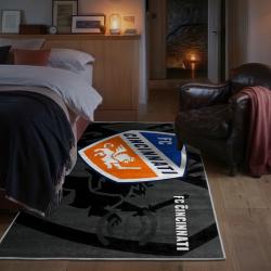 mls fc cincinnati area rug non slip soccer carpet home decor gift idea for fans bedroom fcc79