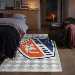 mls fc cincinnati area rug non slip soccer carpet home decor gift idea for fans bedroom fcc87