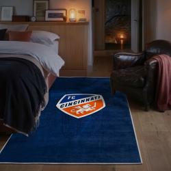 mls fc cincinnati area rug non slip soccer carpet home decor gift idea for fans bedroom fcc9