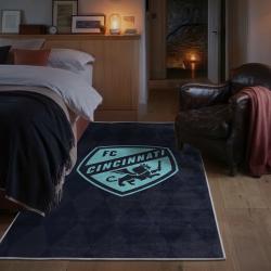 mls fc cincinnati area rug non slip soccer carpet home decor gift idea for fans bedroom fcc91