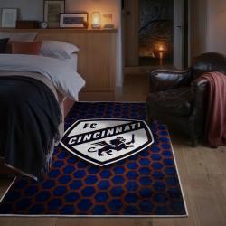mls fc cincinnati area rug non slip soccer carpet home decor gift idea for fans bedroom fcc92