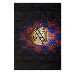 mls fc cincinnati area rug non slip soccer carpet home decor gift idea for fans fcc33