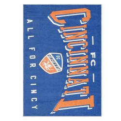 mls fc cincinnati area rug non slip soccer carpet home decor gift idea for fans fcc35