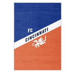 mls fc cincinnati area rug non slip soccer carpet home decor gift idea for fans fcc50