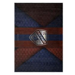 mls fc cincinnati area rug non slip soccer carpet home decor gift idea for fans fcc60