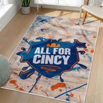 mls fc cincinnati area rug non slip soccer carpet home decor gift idea for fans living room fcc108