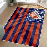 mls fc cincinnati area rug non slip soccer carpet home decor gift idea for fans living room fcc16