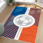 mls fc cincinnati area rug non slip soccer carpet home decor gift idea for fans living room fcc20