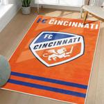 mls fc cincinnati area rug non slip soccer carpet home decor gift idea for fans living room fcc40