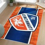 mls fc cincinnati area rug non slip soccer carpet home decor gift idea for fans living room fcc41