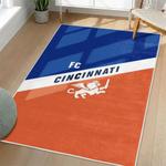 mls fc cincinnati area rug non slip soccer carpet home decor gift idea for fans living room fcc50