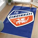 mls fc cincinnati area rug non slip soccer carpet home decor gift idea for fans living room fcc64