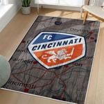 mls fc cincinnati area rug non slip soccer carpet home decor gift idea for fans living room fcc65