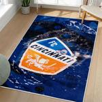 mls fc cincinnati area rug non slip soccer carpet home decor gift idea for fans living room fcc66