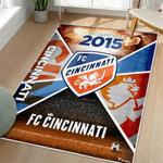 mls fc cincinnati area rug non slip soccer carpet home decor gift idea for fans living room fcc67