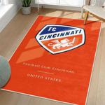 mls fc cincinnati area rug non slip soccer carpet home decor gift idea for fans living room fcc71