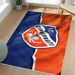 mls fc cincinnati area rug non slip soccer carpet home decor gift idea for fans living room fcc75