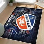 mls fc cincinnati area rug non slip soccer carpet home decor gift idea for fans living room fcc77