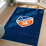 mls fc cincinnati area rug non slip soccer carpet home decor gift idea for fans living room fcc9