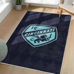 mls fc cincinnati area rug non slip soccer carpet home decor gift idea for fans living room fcc91