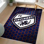 mls fc cincinnati area rug non slip soccer carpet home decor gift idea for fans living room fcc92
