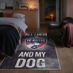 mls fc dallas area rug non slip soccer carpet home decor gift idea for fans bedroom fcd103