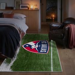 mls fc dallas area rug non slip soccer carpet home decor gift idea for fans bedroom fcd12