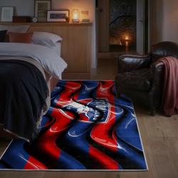 mls fc dallas area rug non slip soccer carpet home decor gift idea for fans bedroom fcd16
