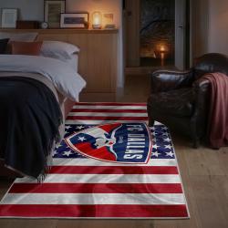 mls fc dallas area rug non slip soccer carpet home decor gift idea for fans bedroom fcd17