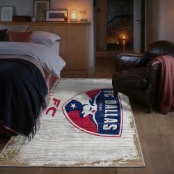 mls fc dallas area rug non slip soccer carpet home decor gift idea for fans bedroom fcd18