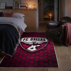 mls fc dallas area rug non slip soccer carpet home decor gift idea for fans bedroom fcd26