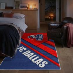 mls fc dallas area rug non slip soccer carpet home decor gift idea for fans bedroom fcd27