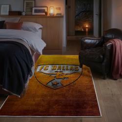 mls fc dallas area rug non slip soccer carpet home decor gift idea for fans bedroom fcd32
