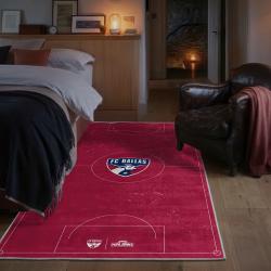 mls fc dallas area rug non slip soccer carpet home decor gift idea for fans bedroom fcd4