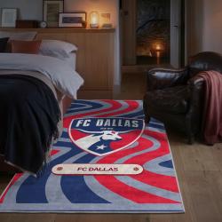 mls fc dallas area rug non slip soccer carpet home decor gift idea for fans bedroom fcd42