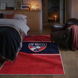mls fc dallas area rug non slip soccer carpet home decor gift idea for fans bedroom fcd43