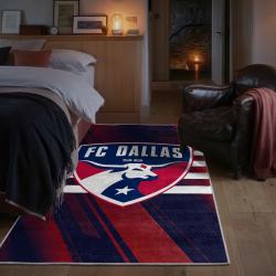 mls fc dallas area rug non slip soccer carpet home decor gift idea for fans bedroom fcd44