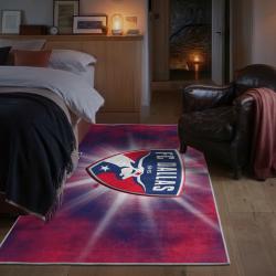 mls fc dallas area rug non slip soccer carpet home decor gift idea for fans bedroom fcd55