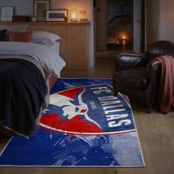 mls fc dallas area rug non slip soccer carpet home decor gift idea for fans bedroom fcd56