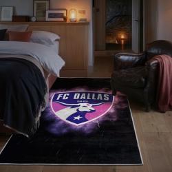 mls fc dallas area rug non slip soccer carpet home decor gift idea for fans bedroom fcd57