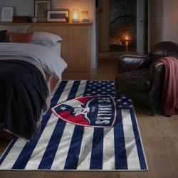 mls fc dallas area rug non slip soccer carpet home decor gift idea for fans bedroom fcd62