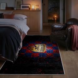 mls fc dallas area rug non slip soccer carpet home decor gift idea for fans bedroom fcd67
