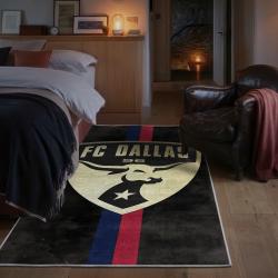 mls fc dallas area rug non slip soccer carpet home decor gift idea for fans bedroom fcd73