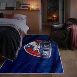 mls fc dallas area rug non slip soccer carpet home decor gift idea for fans bedroom fcd81