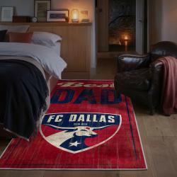 mls fc dallas area rug non slip soccer carpet home decor gift idea for fans bedroom fcd85