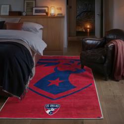 mls fc dallas area rug non slip soccer carpet home decor gift idea for fans bedroom fcd86