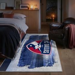 mls fc dallas area rug non slip soccer carpet home decor gift idea for fans bedroom fcd92