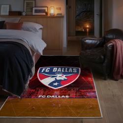 mls fc dallas area rug non slip soccer carpet home decor gift idea for fans bedroom fcd96