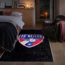 mls fc dallas area rug non slip soccer carpet home decor gift idea for fans bedroom fcd97