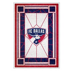 mls fc dallas area rug non slip soccer carpet home decor gift idea for fans fcd107